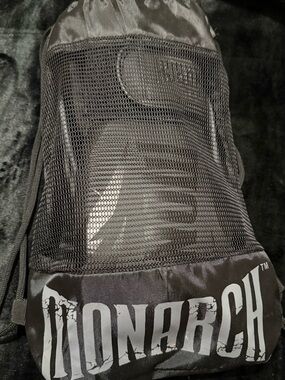 Monarch Black Mesh Backpack